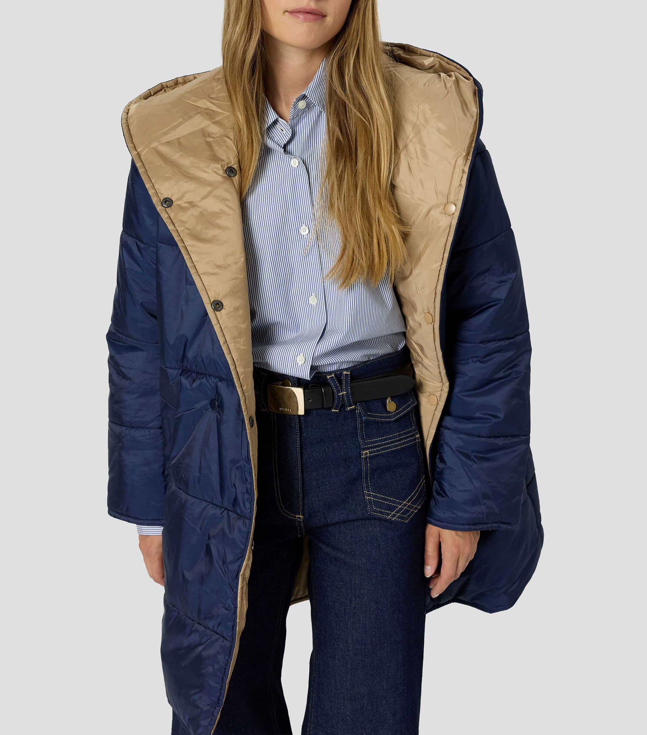 Chamarra con capucha reversible Mujer